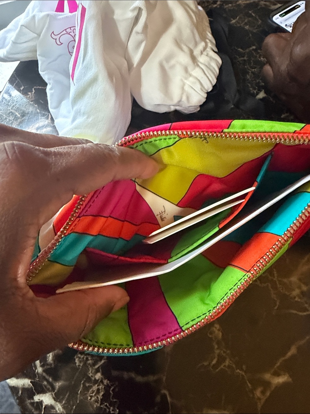 Multicolor Striped Wristlet Pouch - Picture 7 of 7